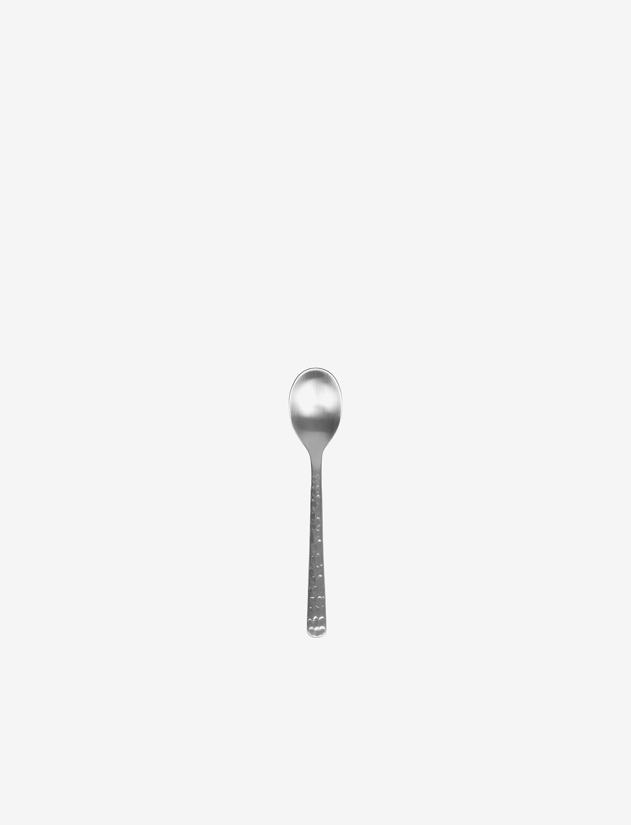 Broste Copenhagen - HUNE Teaspoon - theelepels & koffielepels - brushed satin hammered - 0