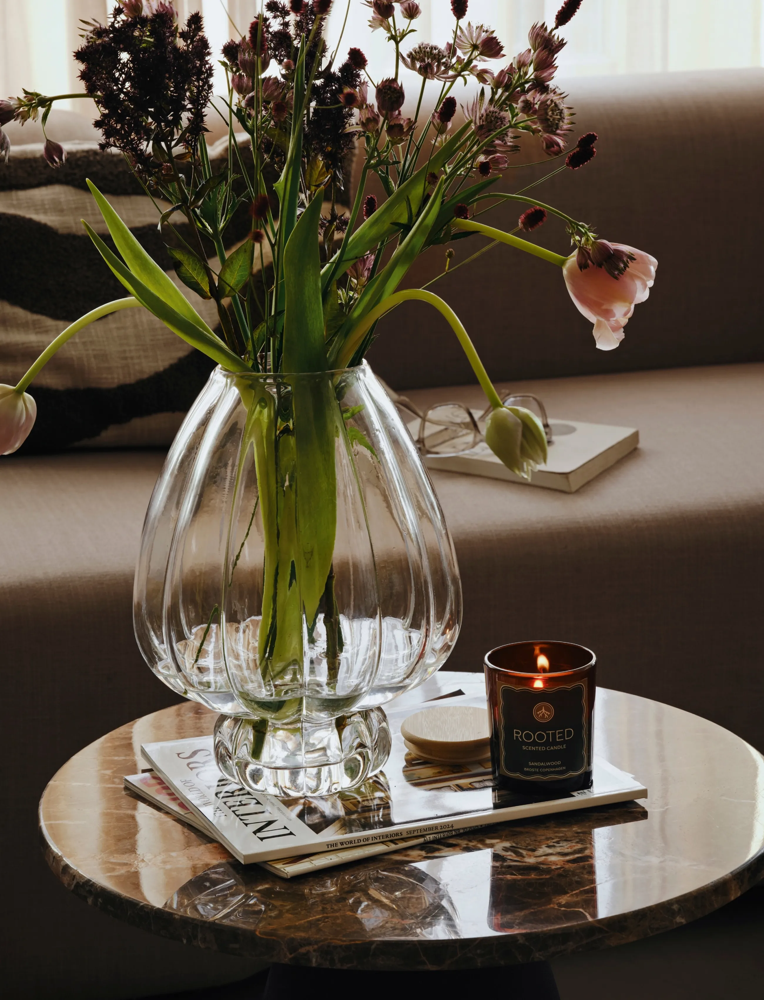 Broste Copenhagen Malou Vase, H 29 cm, Vases, Nackt - Other Homeware