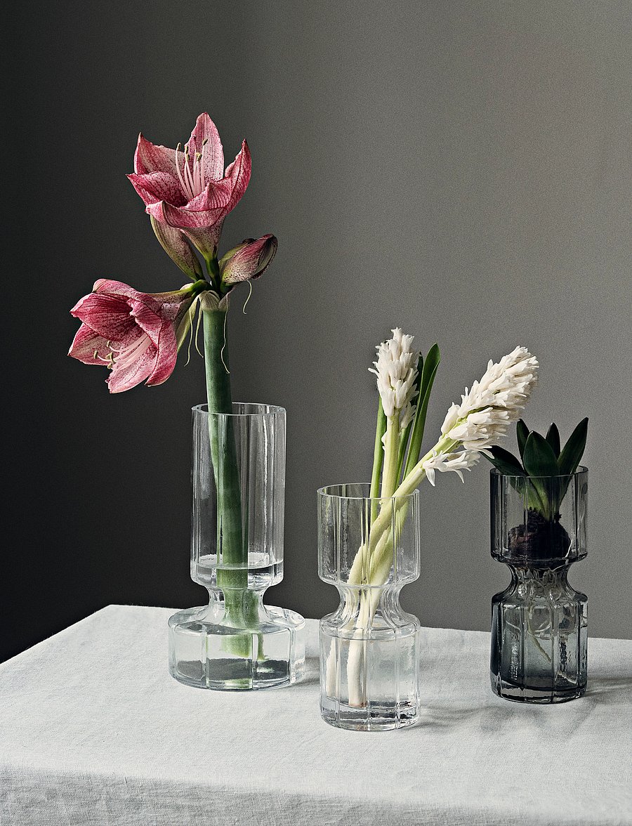 Broste Copenhagen - VASE 'HYACINT' - vaasid - clear - 0