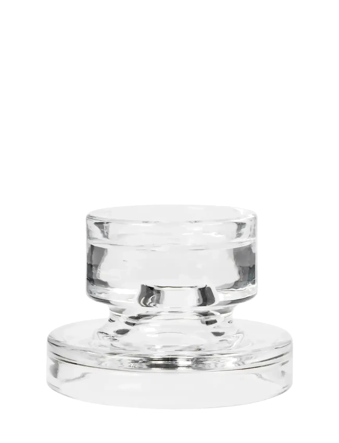 BROSTE COPENHAGEN Petra Candle Holder CLEAR - H8CM - Unisex