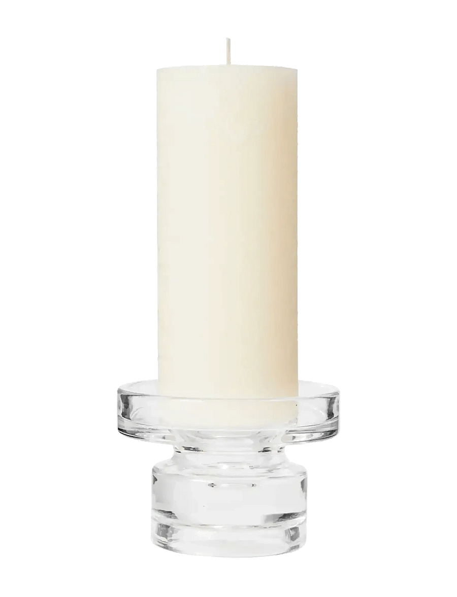Broste Copenhagen - Petra Candle Holder - küünlajalad - clear - 2