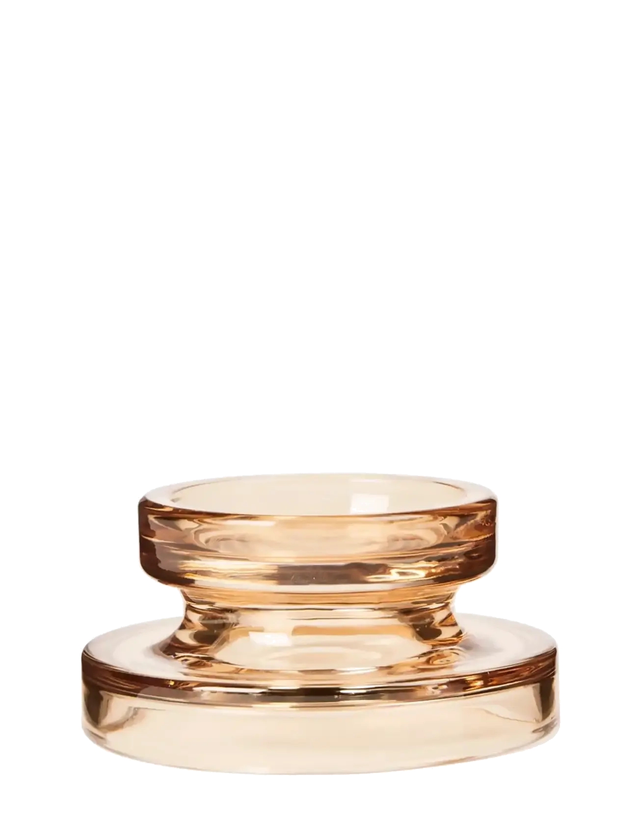 BROSTE COPENHAGEN Petra Candle Holder Beige - H6.5CM - Unisex