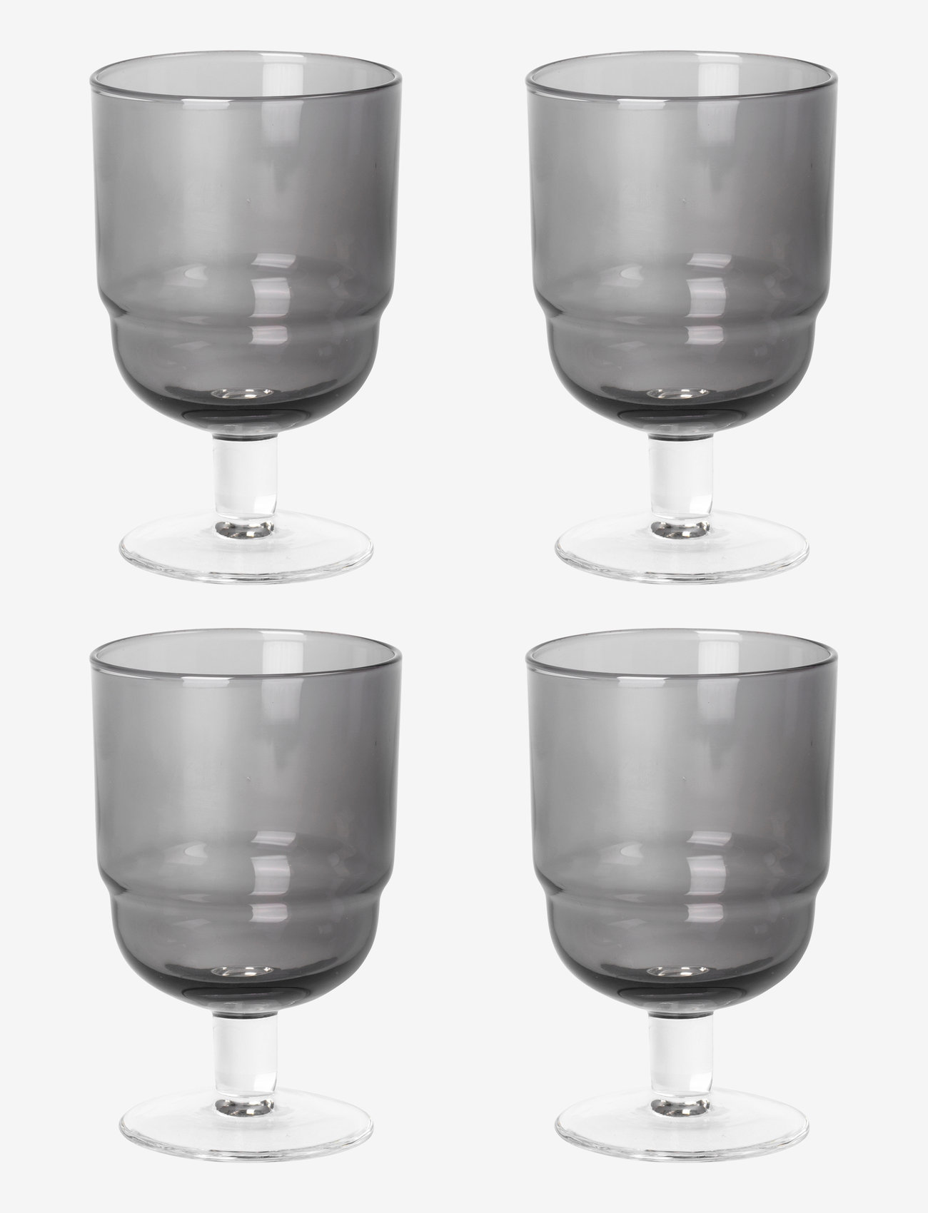 Broste Copenhagen - White wine glass Nordic bistro - balto vyno taurės - grey - 0