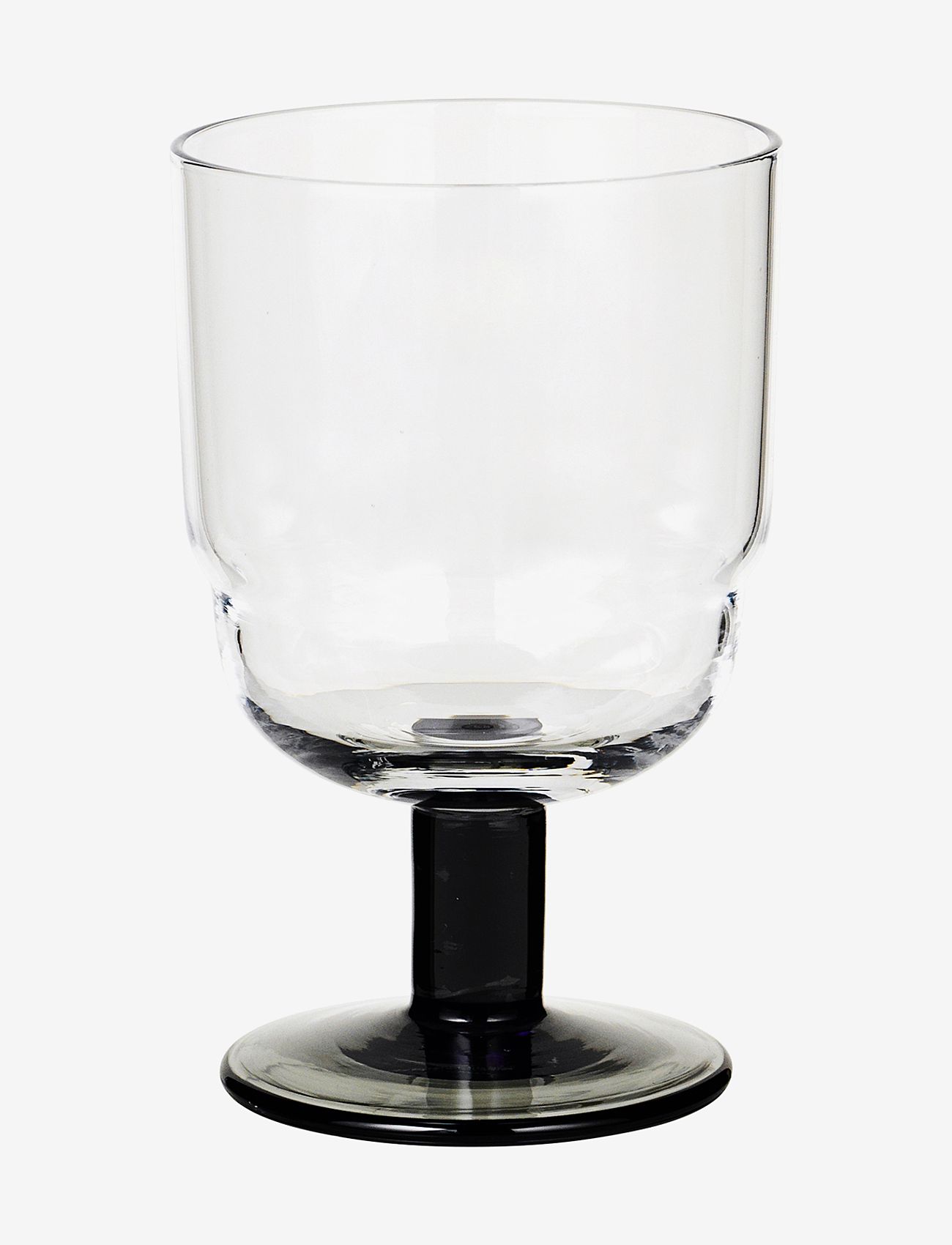 Broste Copenhagen - Nordic Bistro White wine glass - hvidvinsglas - smoke grey/clear - 1