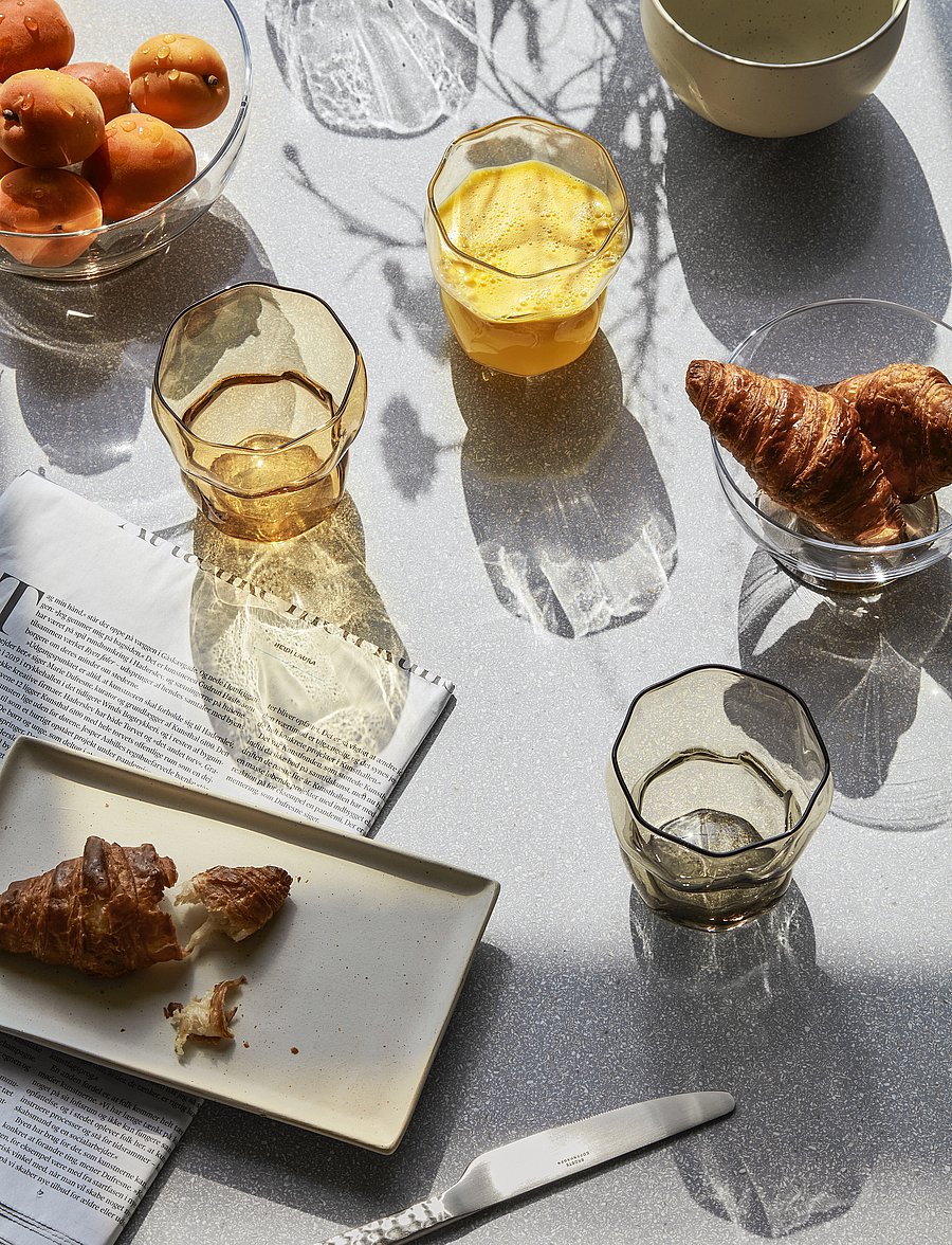 Broste Copenhagen - Drinking Glass Limfjord - joogiklaasid - amber - 2