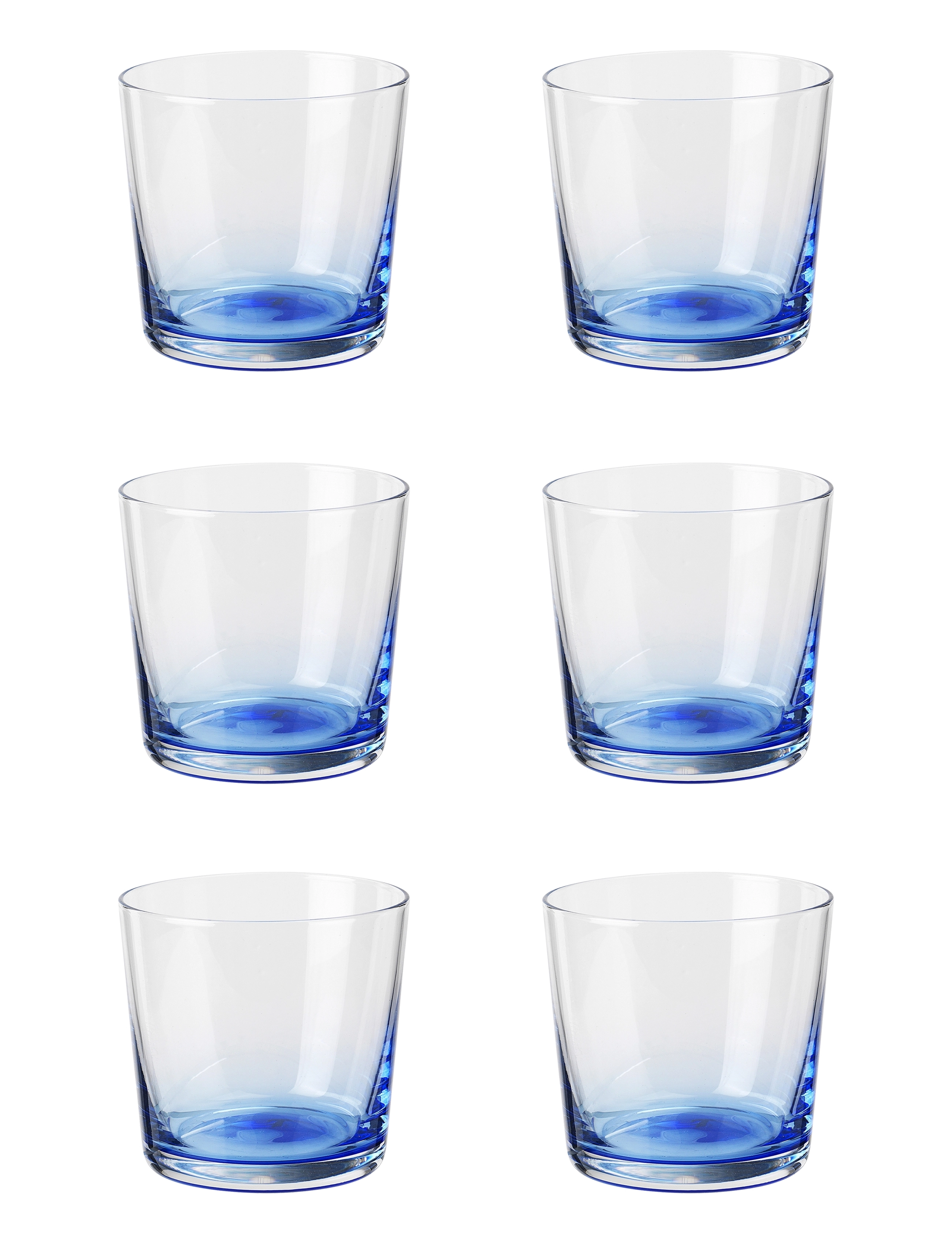 Broste Copenhagen Hue - Verres à eau - GLAS CLEAR/BLUE / blue