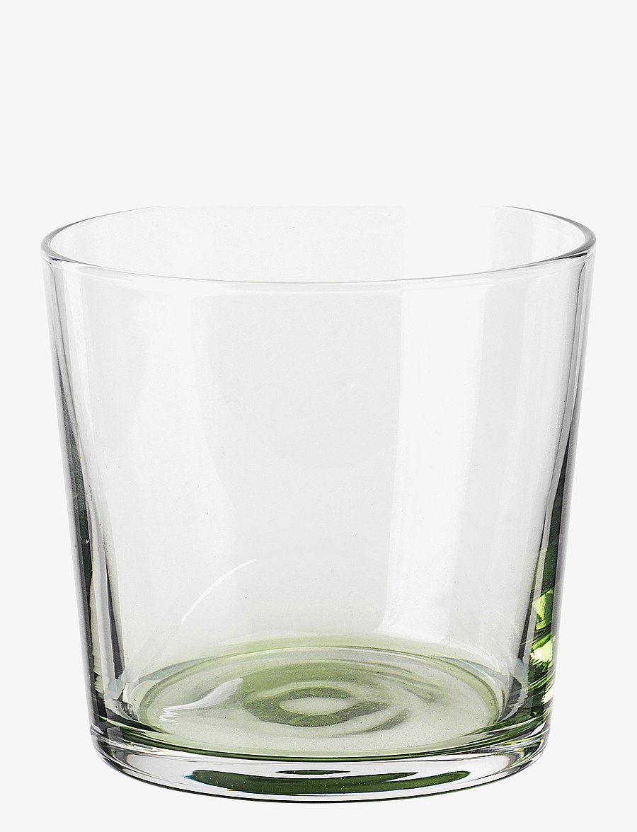 Broste Copenhagen - Hue - trinkgläser - glas clear/olive green - 1