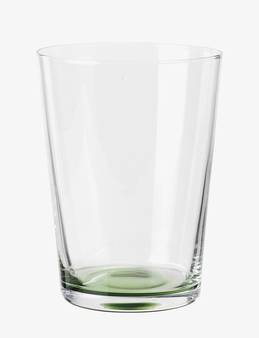 Broste Copenhagen - Hue - trinkgläser - glas clear/olive green - 1