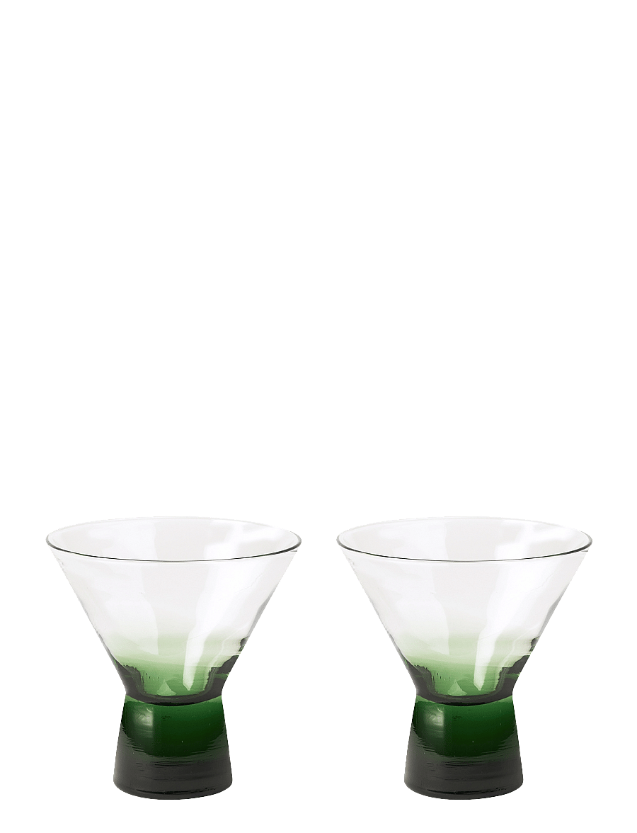 Broste Copenhagen - Konus Cocktailglass - cocktail & longdrinkgläser - green - 0