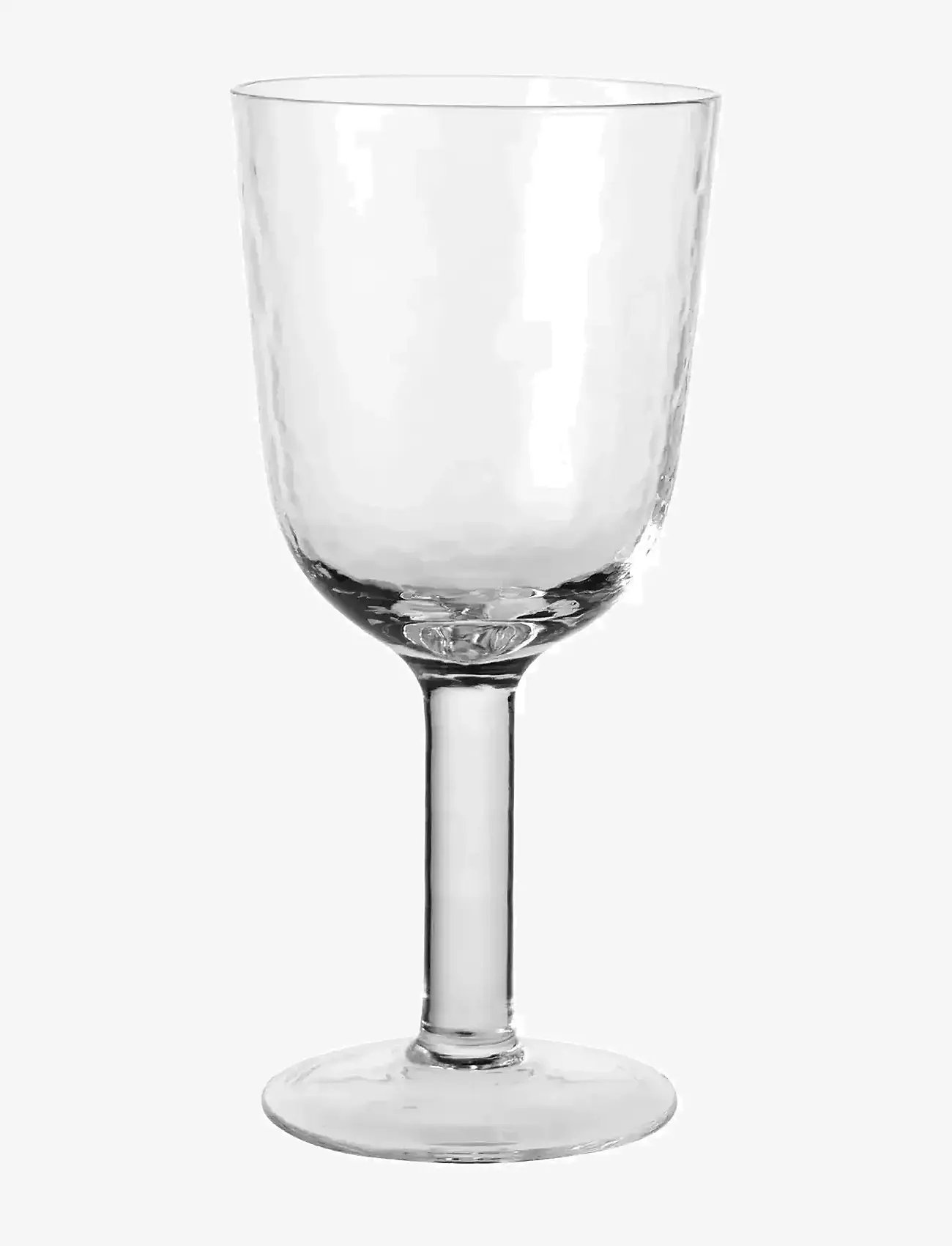 Broste Copenhagen - Hammered Red Wine Glass - punase veini pokaalid - clear - 0