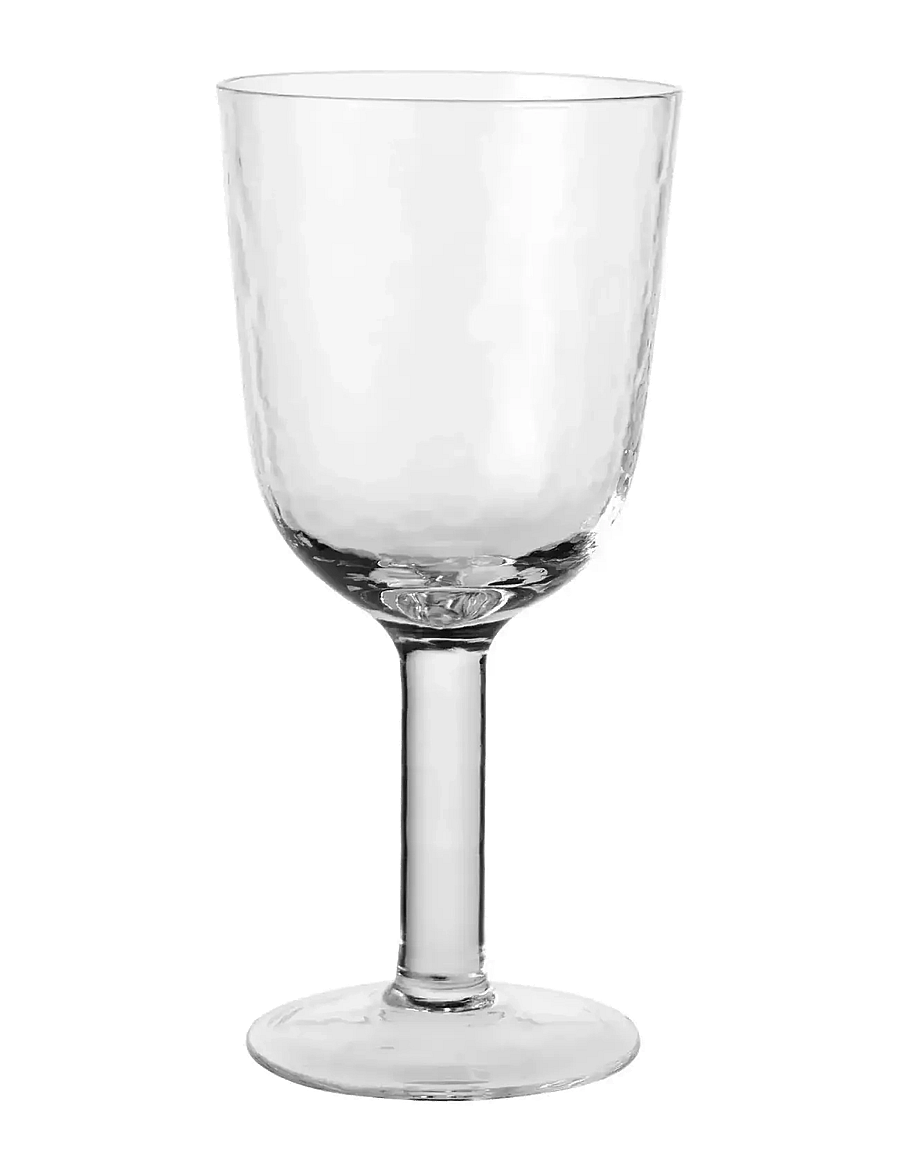 Broste Copenhagen - Hammered Red Wine Glass - rotweingläser - clear - 0