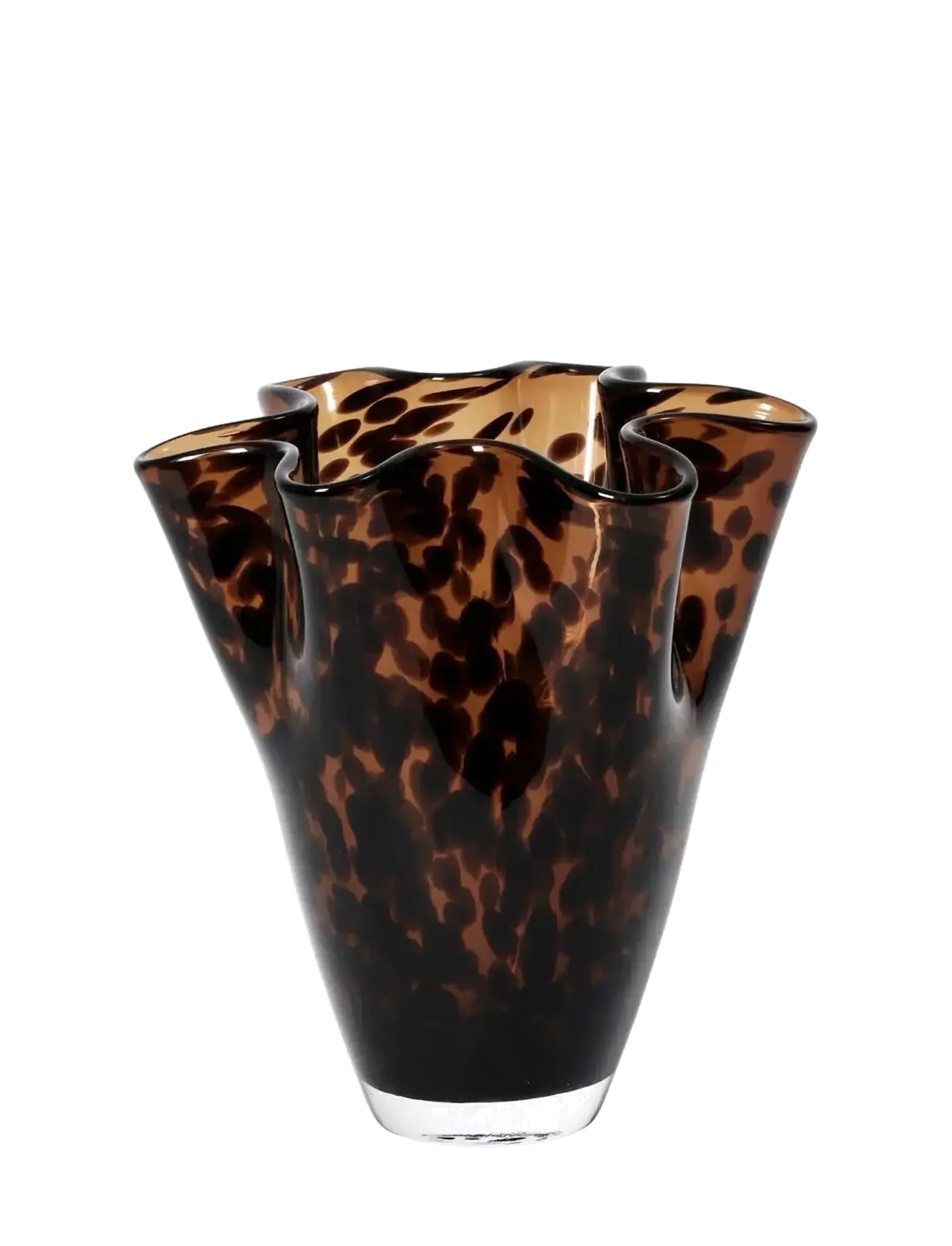 Broste Copenhagen Liva Vase, Vase, Brun, Str: H 19CM