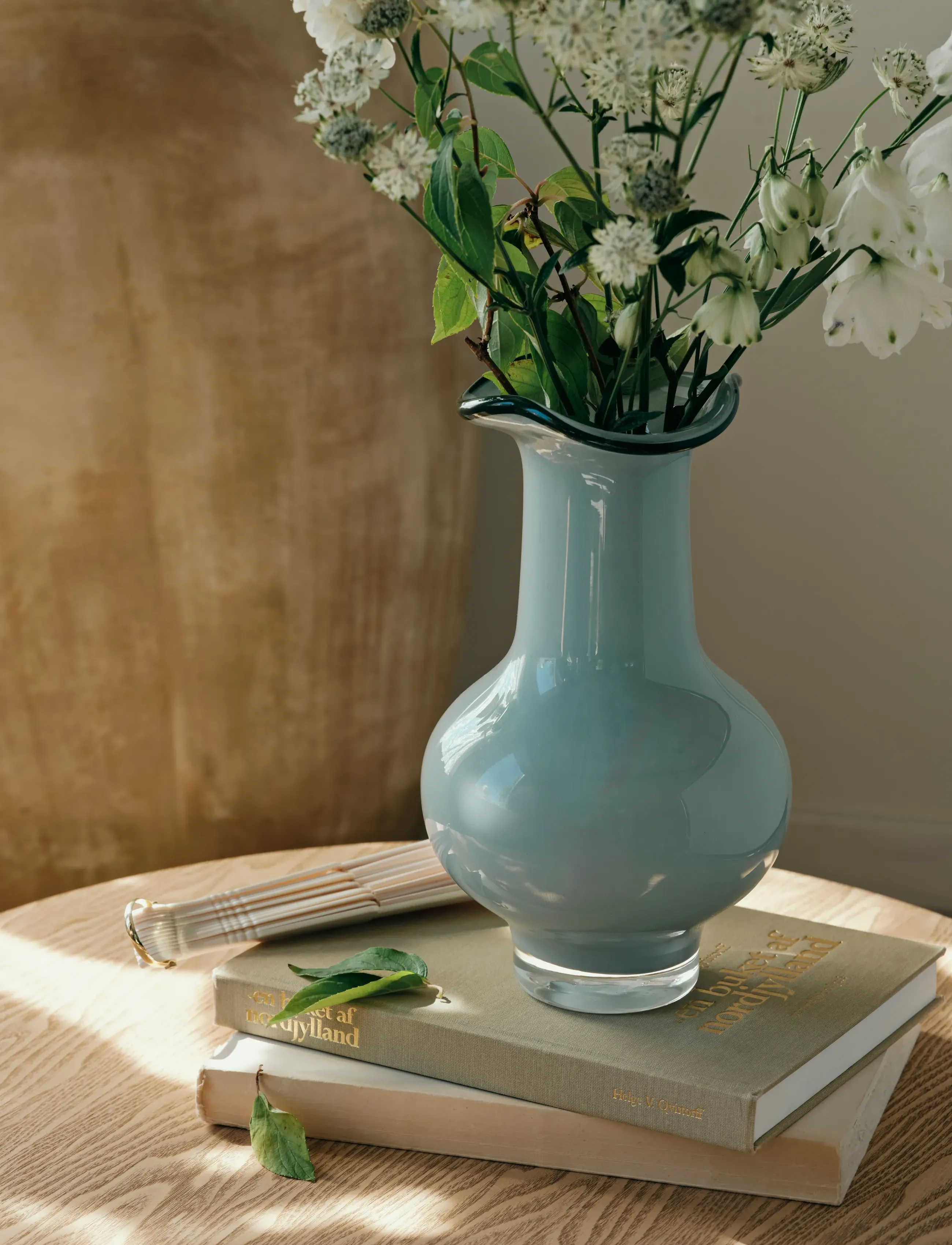 Broste Copenhagen Mirja Vase, H 26 cm, Blue, Vases > Other Vases, Unisex