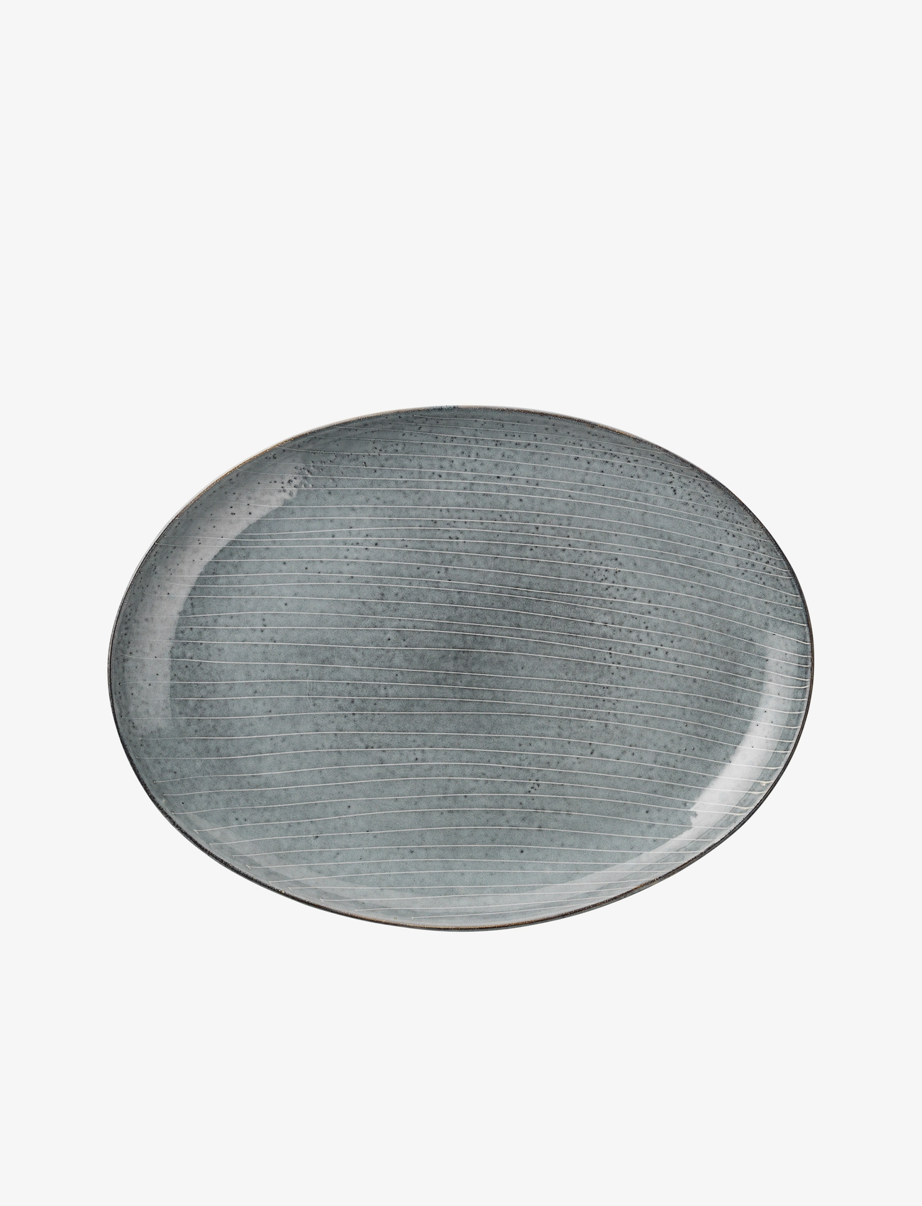 BROSTE COPENHAGEN Fad Oval 'Nordic Sea' Stentøj Blau - Ø 26 CM - Unisex