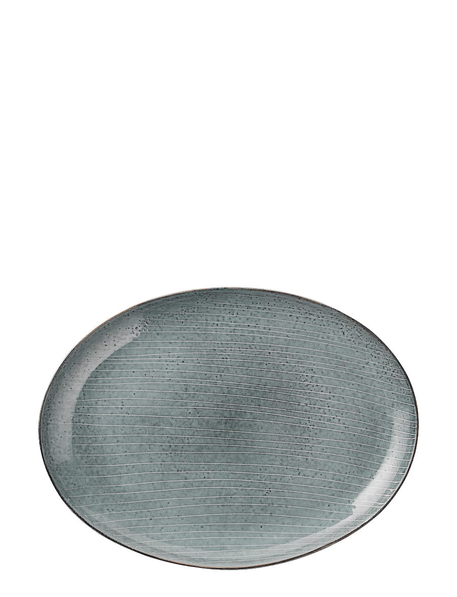 Broste Copenhagen - FAD OVAL 'NORDIC SEA' STENTØJ - middagstallerkner - nordic sea - 1