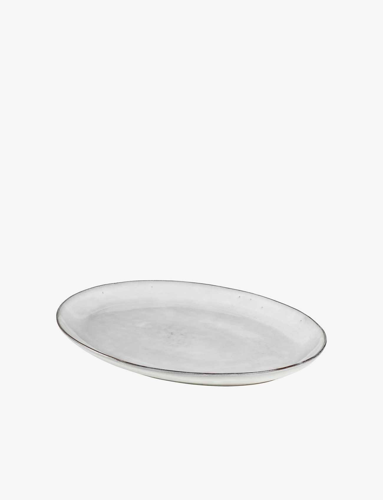 Broste Copenhagen - Plate oval Nordic Sand - najniższe ceny - nordic sand - 1