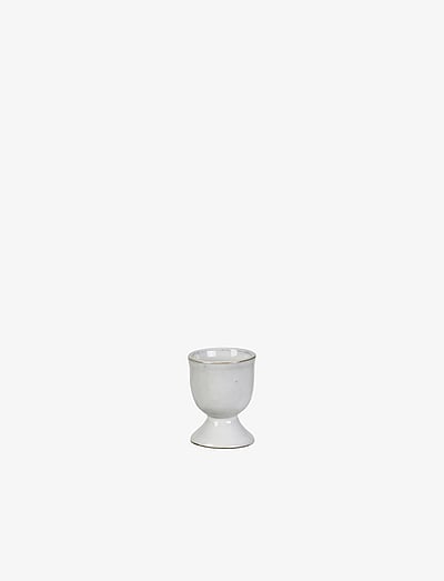 Broste Copenhagen ÆGGEBÆGER 'NORDIC SAND' STENTØJ - Æggebægre - NORDIC SAND / white