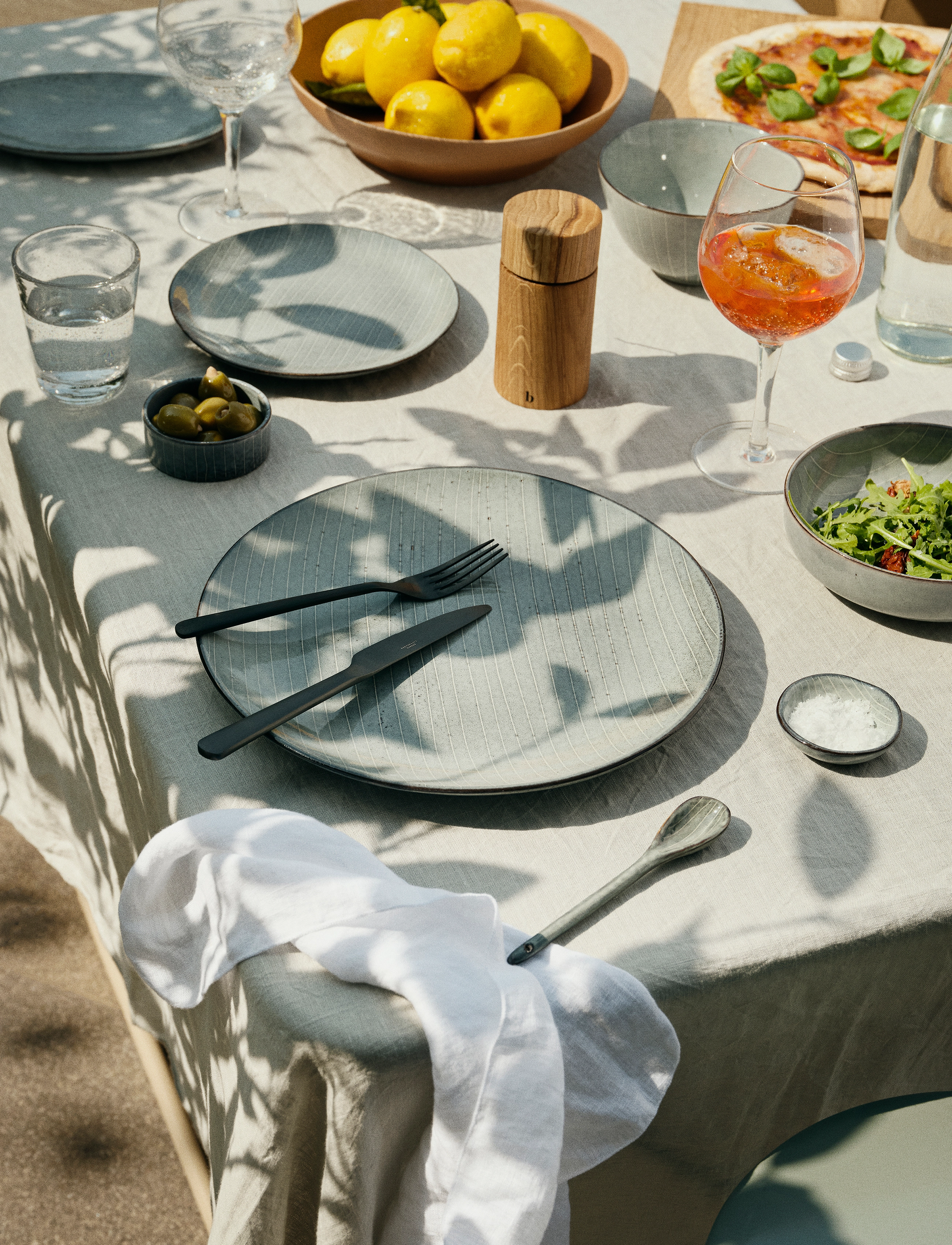 Broste Copenhagen - Dinner plate Nordic Sea - lowest prices - nordic sea - 3