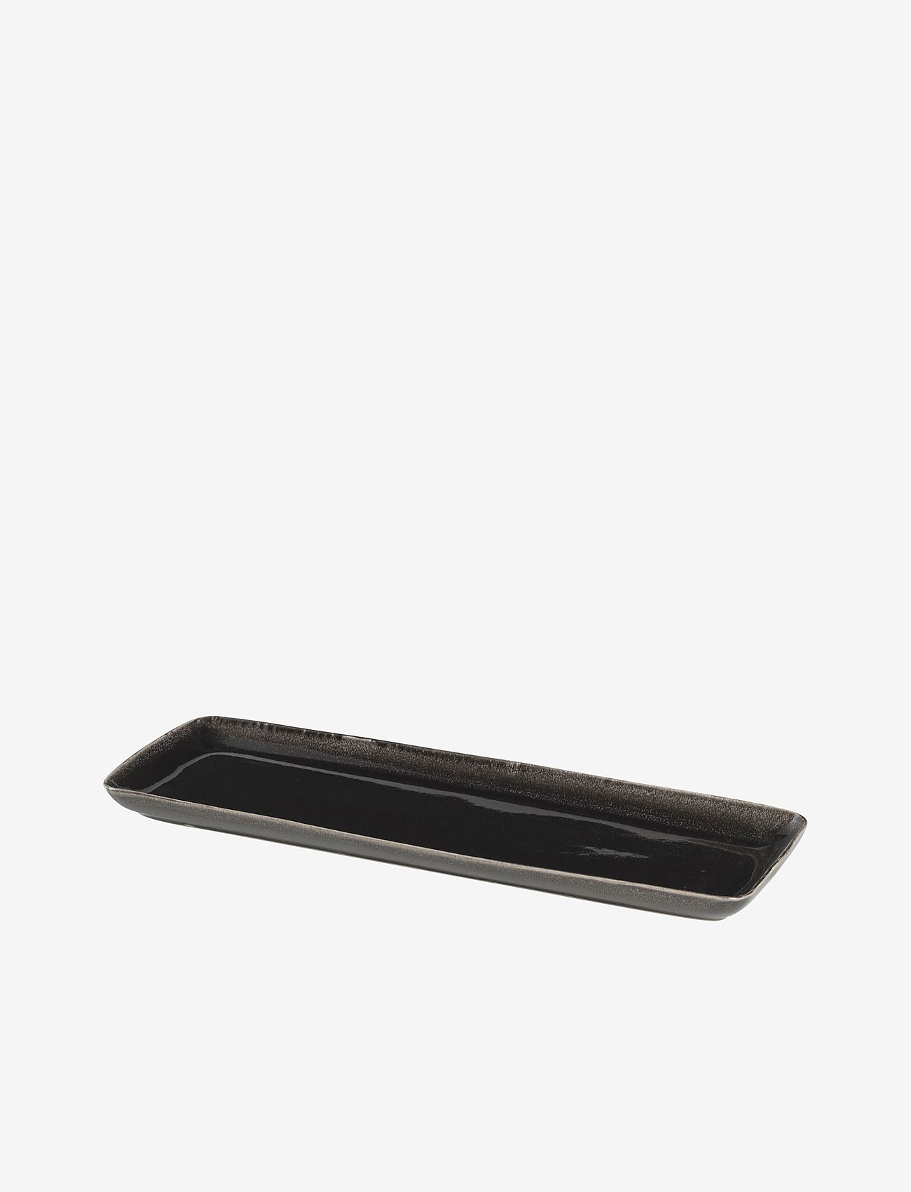Broste Copenhagen - Plate Nordic coal - serving platters - charcoal - 1