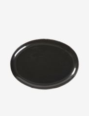 Broste Copenhagen - Oval plate Nordic coal - ruokalautaset - charcoal - 0
