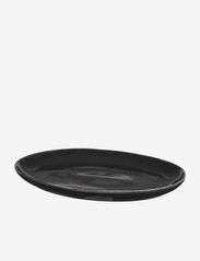 Broste Copenhagen - Oval plate Nordic coal - ruokalautaset - charcoal - 1