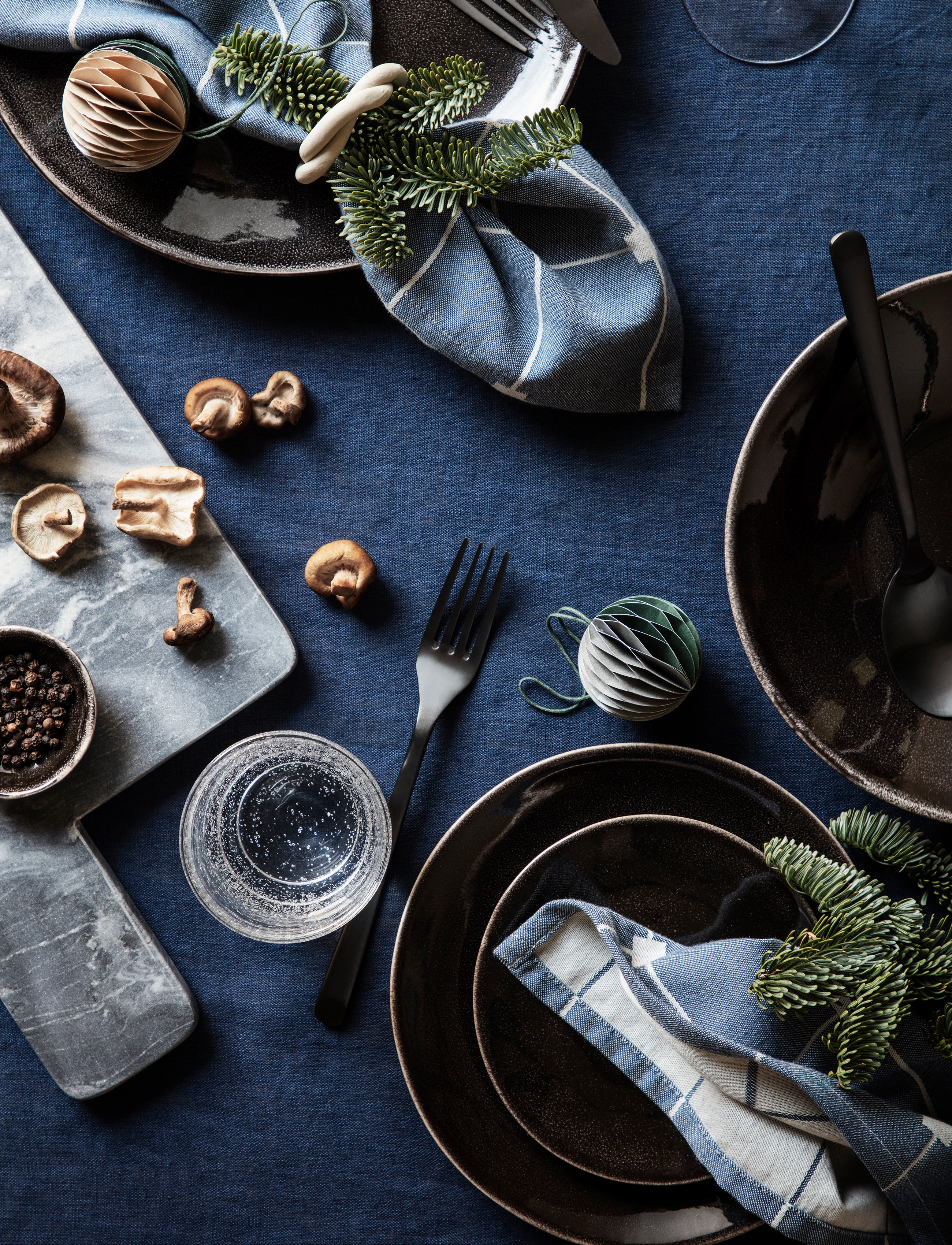 Broste Copenhagen Skål 'Nordic Coal', Ø 15 cm, Bowls & Serving Dishes, Schwarz - Bowls, Homeware