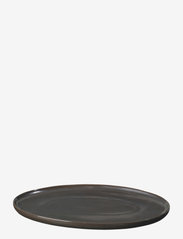 Broste Copenhagen - Oval plate Esrum night - speiseteller - grey/brown - 0