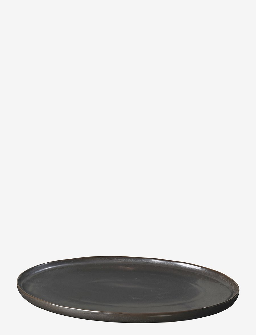 Broste Copenhagen - Oval plate Esrum night - praetaldrikud - grey/brown - 0