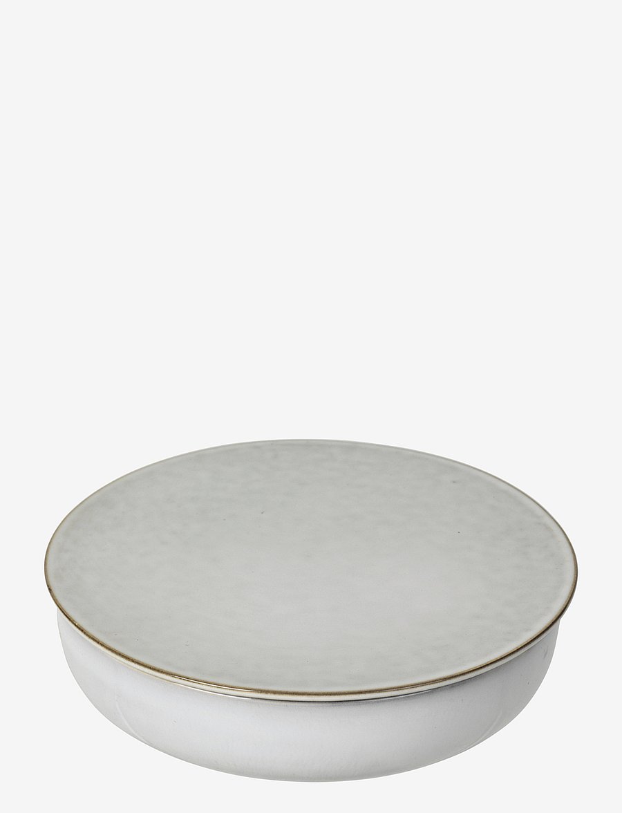 Broste Copenhagen - Nordic Sand Bowl with Lid - sand - 0