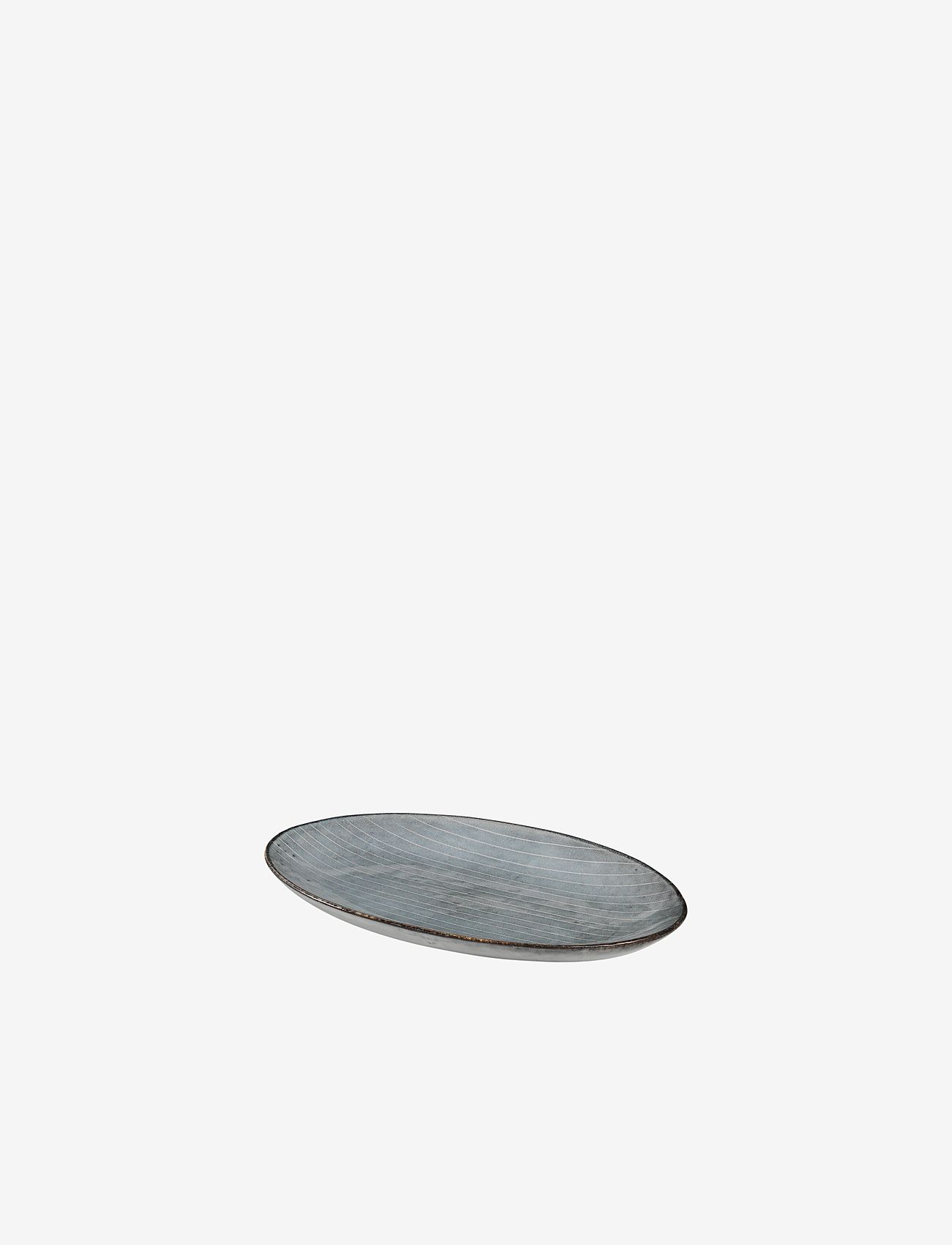 Broste Copenhagen - Plate oval Nordic Sea - najniższe ceny - nordic sea - 0