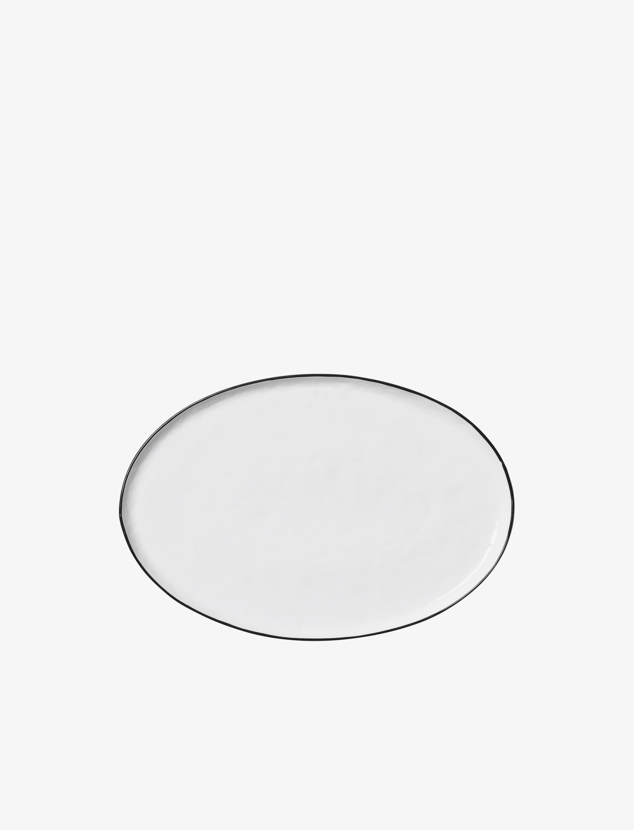 BROSTE COPENHAGEN Fad Oval 'Salt' Weiß - 20X30CM - Unisex