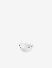 Bowl Salt - WHITE W/BLACK RIM