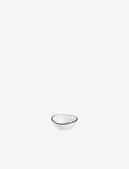 Broste Copenhagen - Bowl Salt - lägsta priserna - white w/black rim - 0