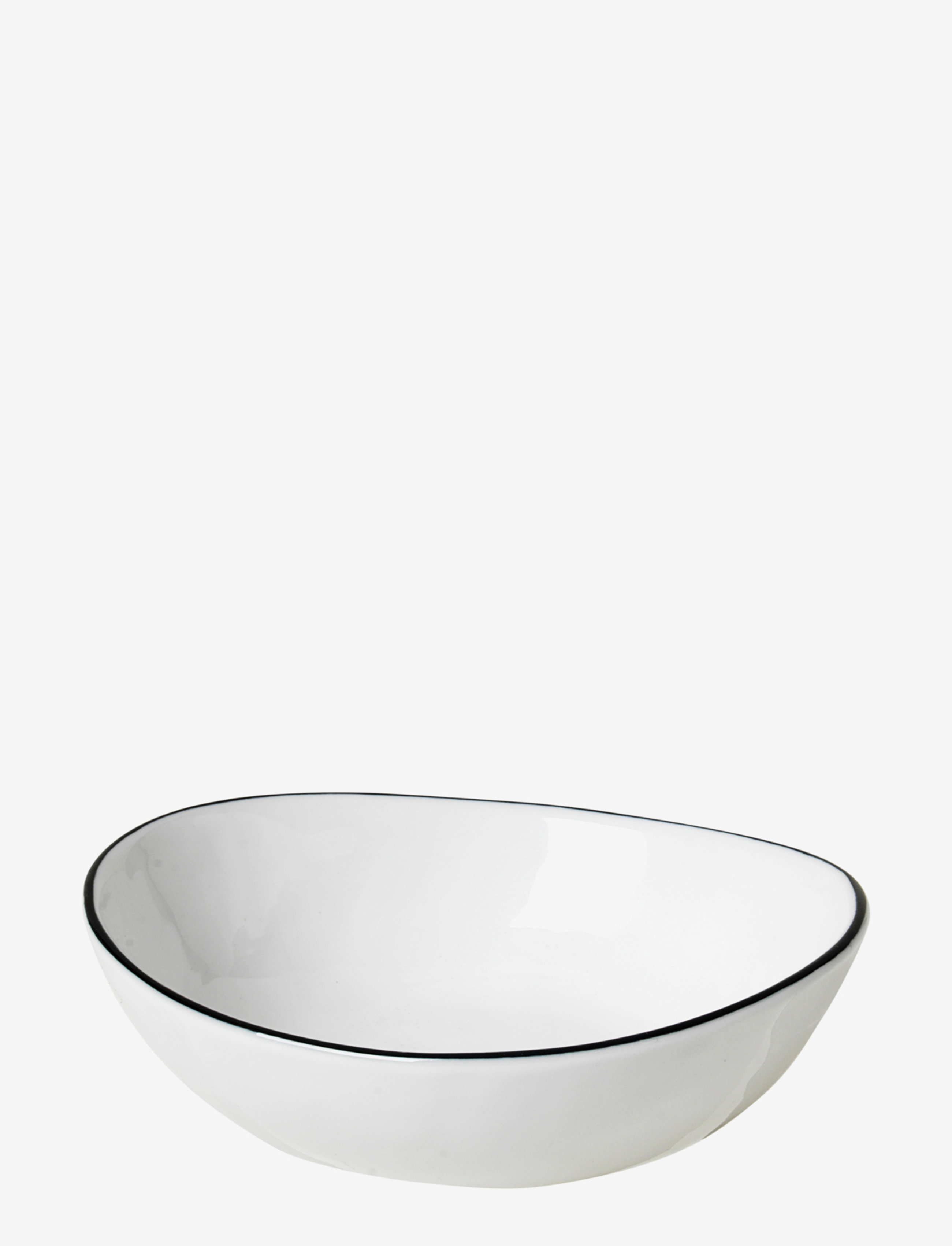 BROSTE COPENHAGEN Skål 'Salt' Weiß - 12.5X14X4CM - Unisex