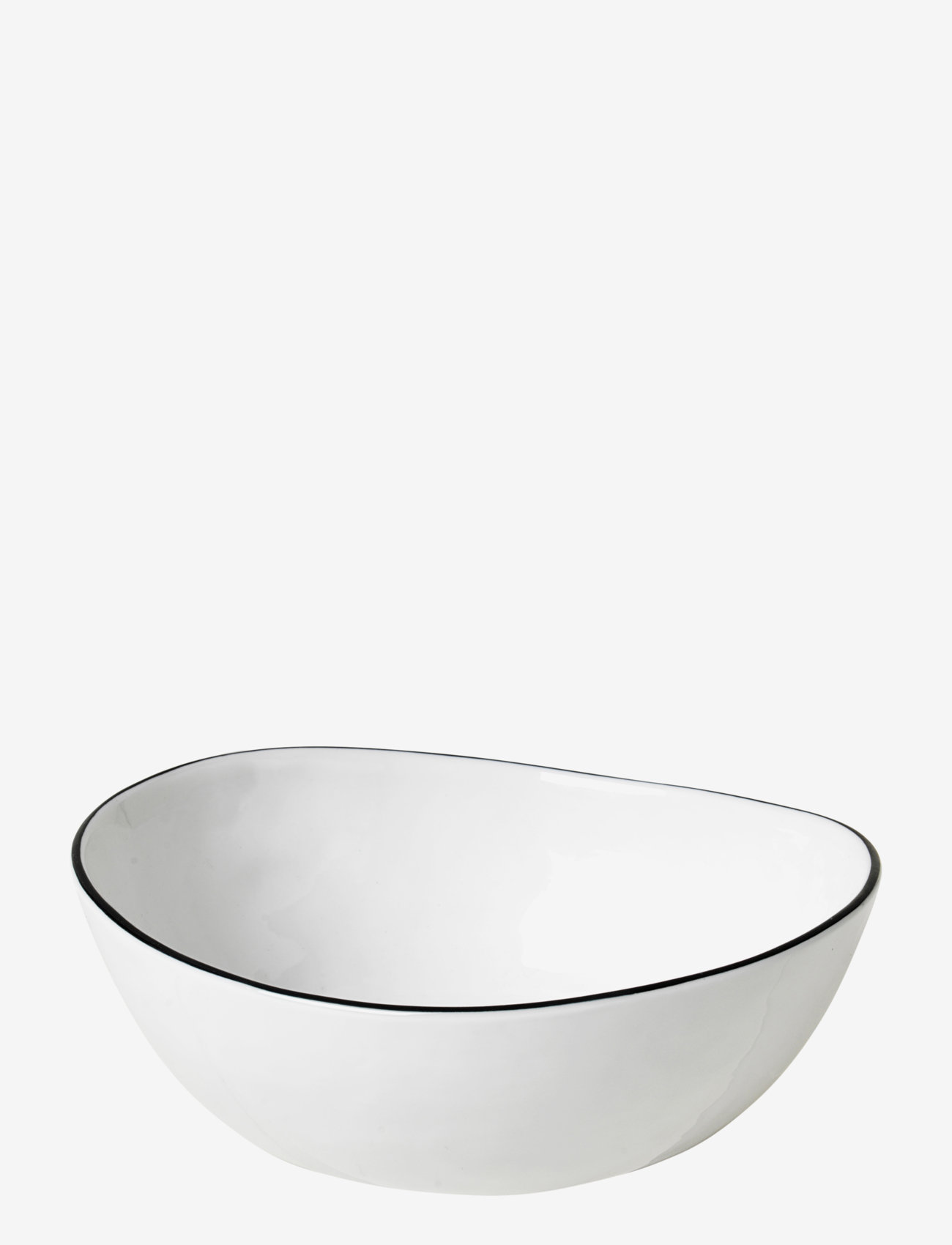 Broste Copenhagen - Salt Bowl - madalaimad hinnad - white w/black rim - 0