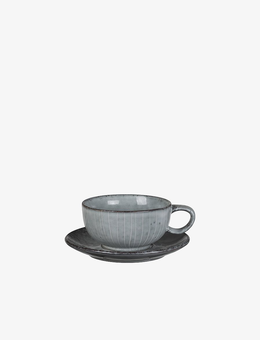Broste Copenhagen - Nordic Sea Cup with saucer - kaffetassen - nordic sea - 0