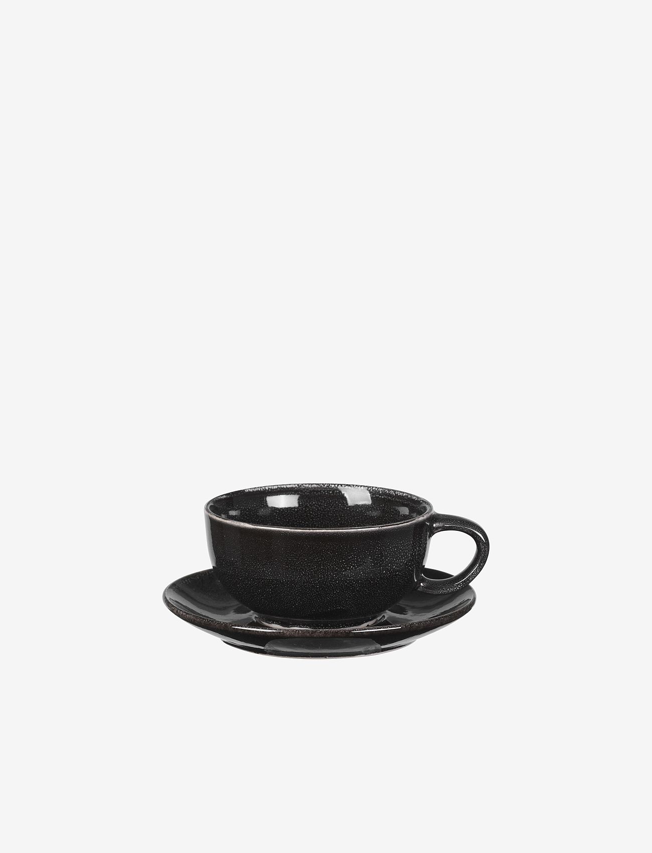 Broste Copenhagen - Cup with saucer Nordic coal - mažiausios kainos - charcoal - 0