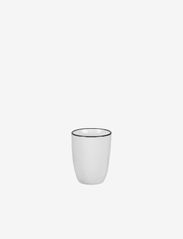 Broste Copenhagen - Espresso cup Salt - alhaisimmat hinnat - white w/black rim - 0
