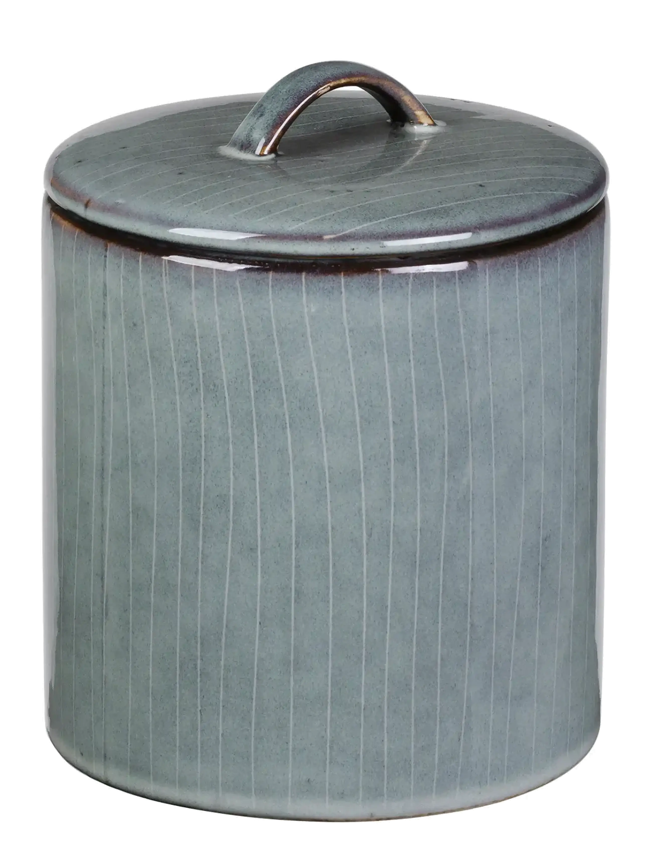 Broste Copenhagen Nordic Sea Jar With Lid, 100 CL, Kitchen Storage, Blau - Jars, Homeware