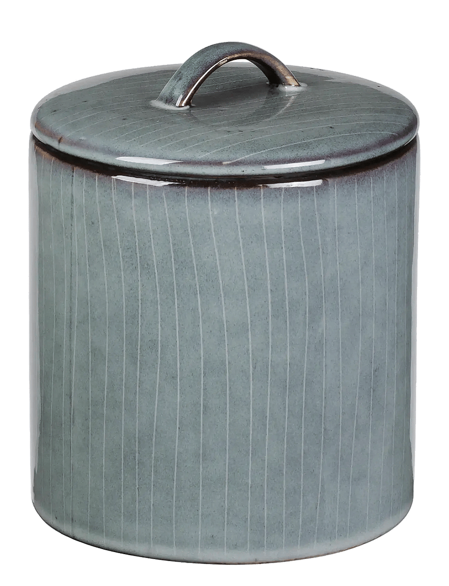 Broste Copenhagen - Nordic Sea Jar with Lid - vorratsgläser - soft blue - 0