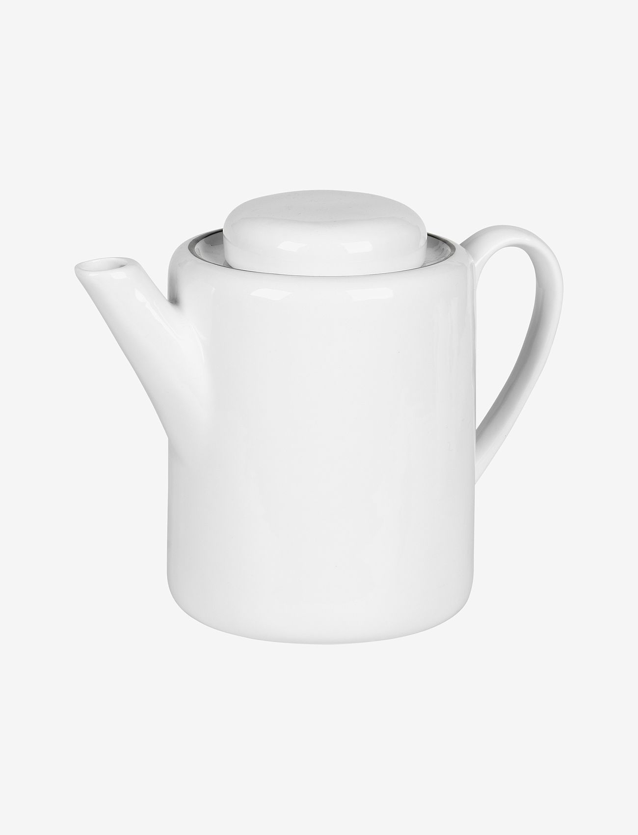 Broste Copenhagen - Tea pot Salt - teekannen - white w/black rim - 0