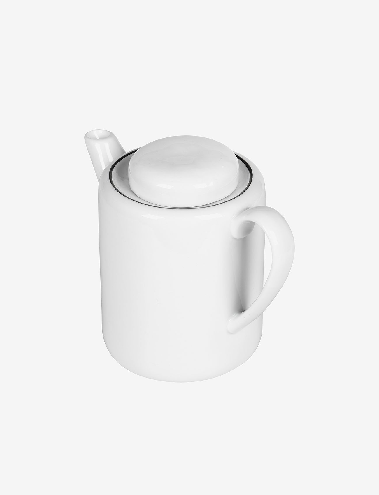 Broste Copenhagen - Tea pot Salt - tējkannas - white w/black rim - 1