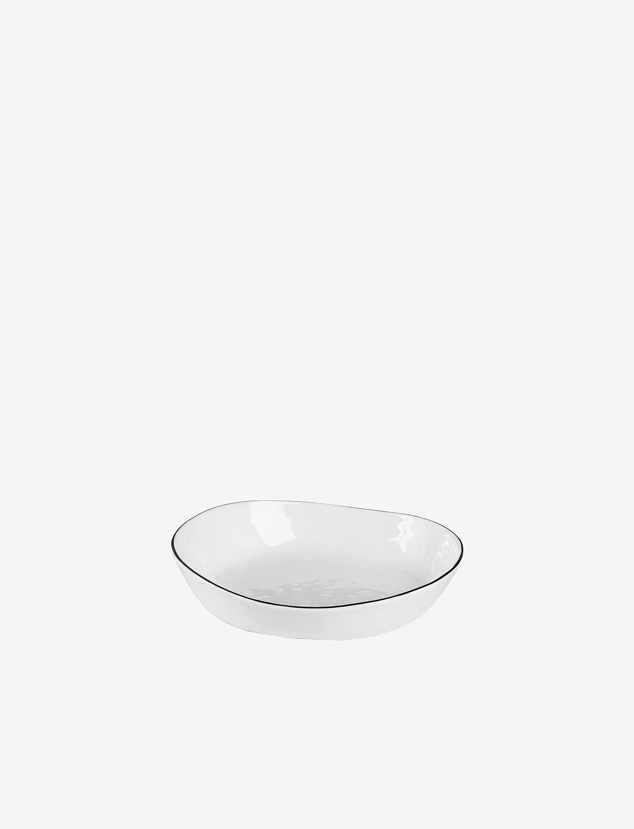 Broste Copenhagen - Bowl Salt - madalaimad hinnad - white w/black rim - 0