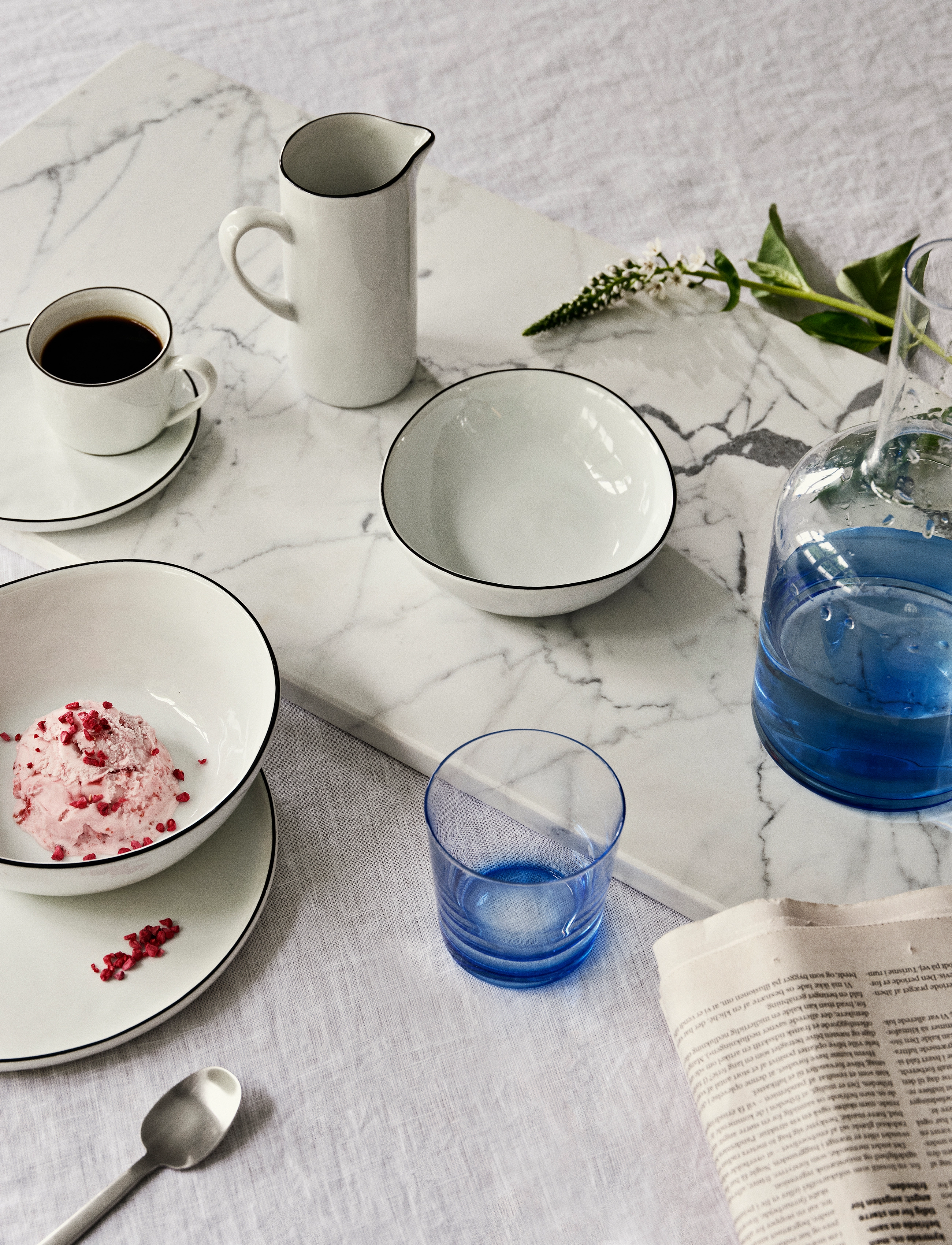 Broste Copenhagen Skål 'Salt', 18X20X4 cm, Bowls & Serving Dishes, Weiß - Salad Bowls, Homeware