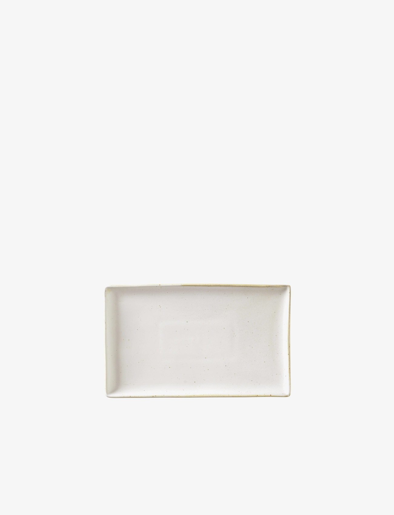 BROSTE COPENHAGEN Tallerken 'Eli' Weiß - 20X12X1.5CM - Unisex