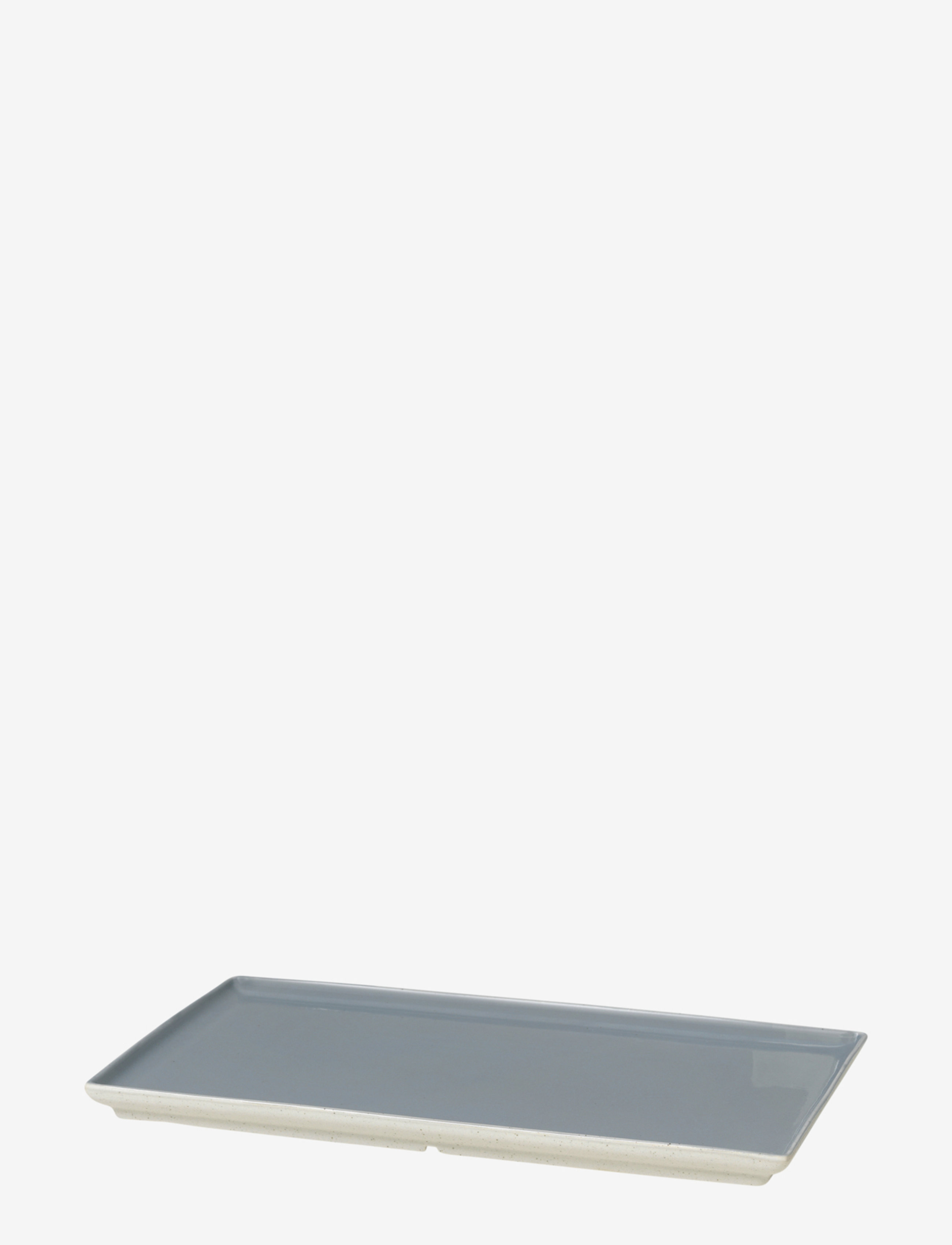 BROSTE COPENHAGEN Tallerken 'Eli' Grau - 15.6X26X1.5CM - Unisex