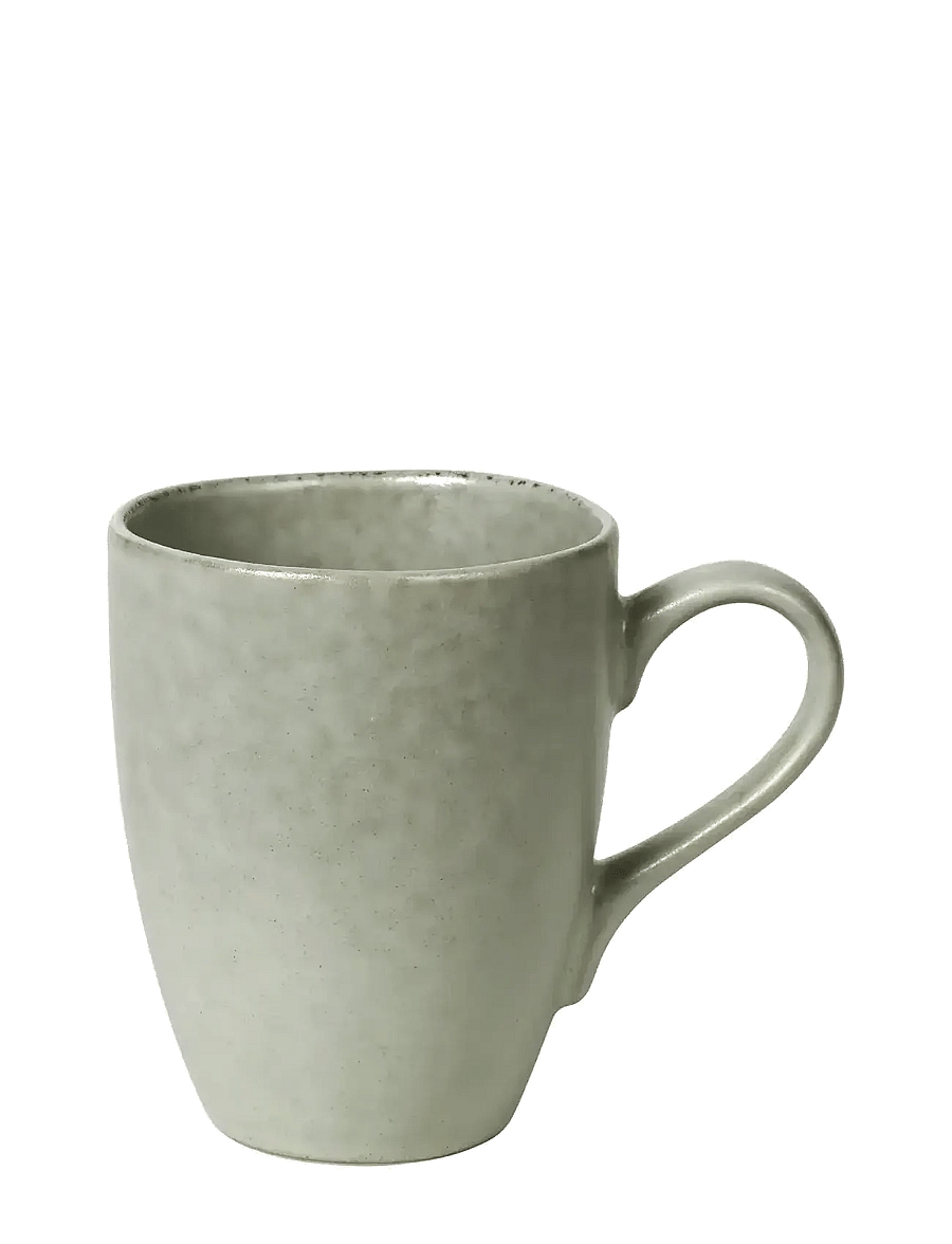 Broste Copenhagen - Nordic Marsh Mug with Handle - kohvitassid - light dusty green - 1