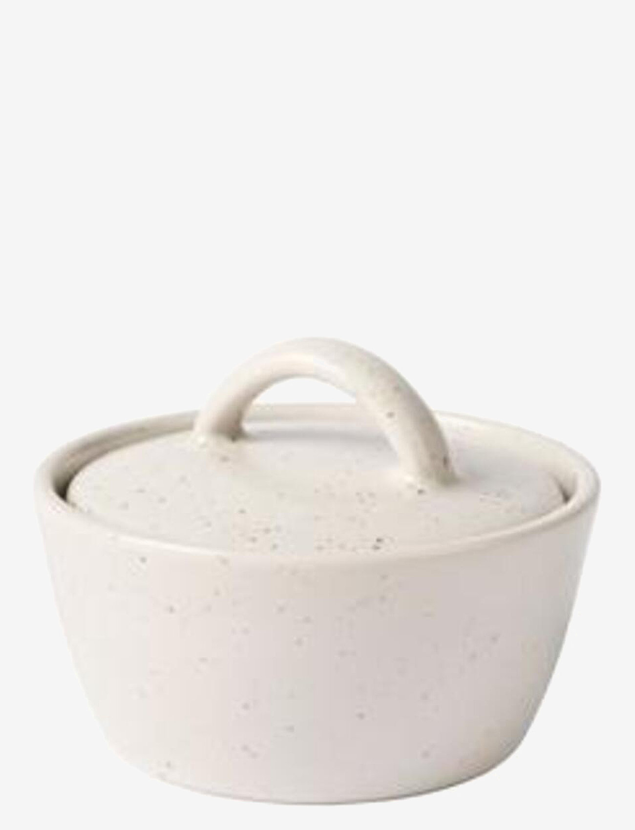 Broste Copenhagen - Nordic Vanilla Bowl with Lid - dekorativa fat & skålar - cream w. grains - 0