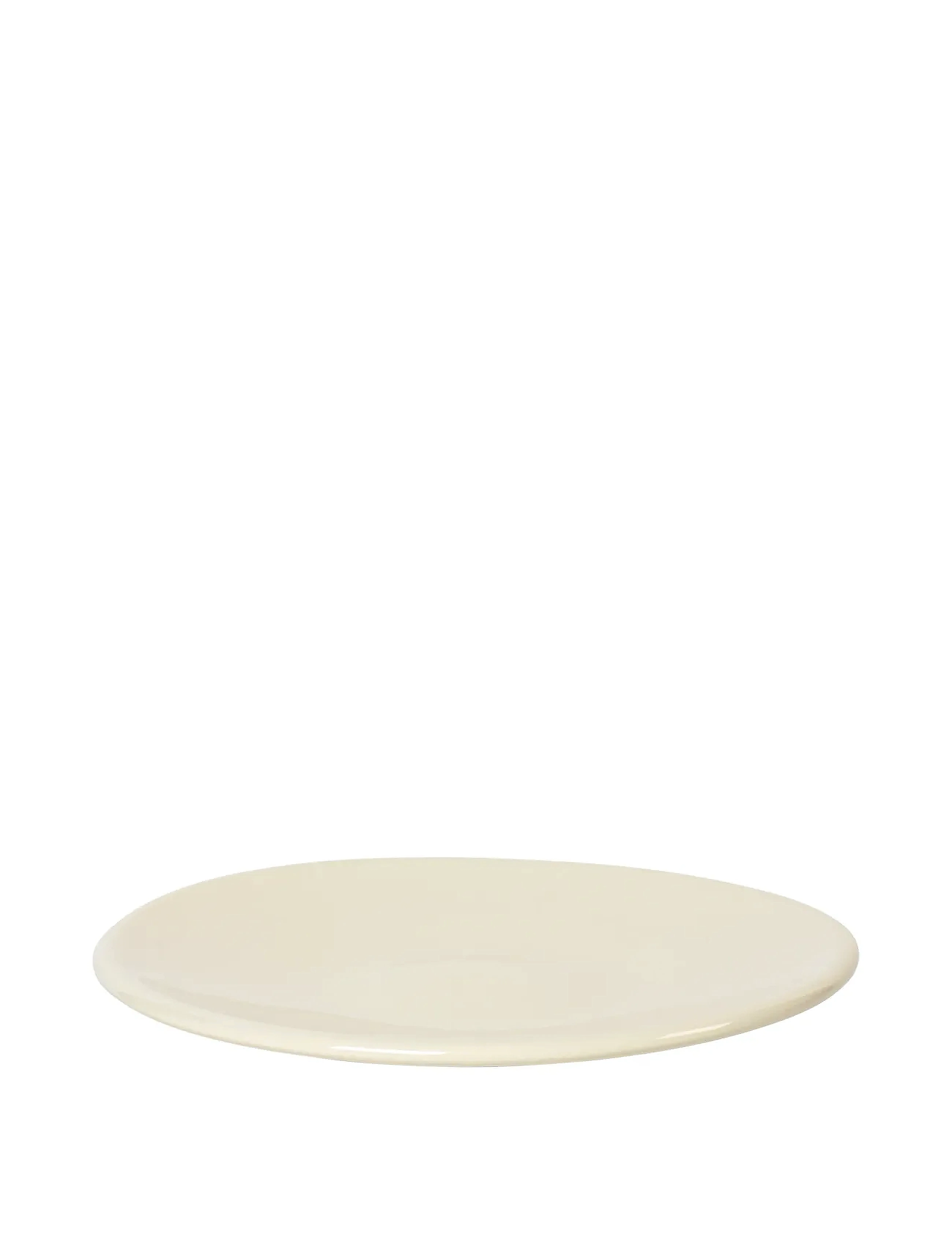 Broste Copenhagen Alfredo Serving Plate, Ø 24 cm, White, Tallerkener > Middagstallerkener, Unisex