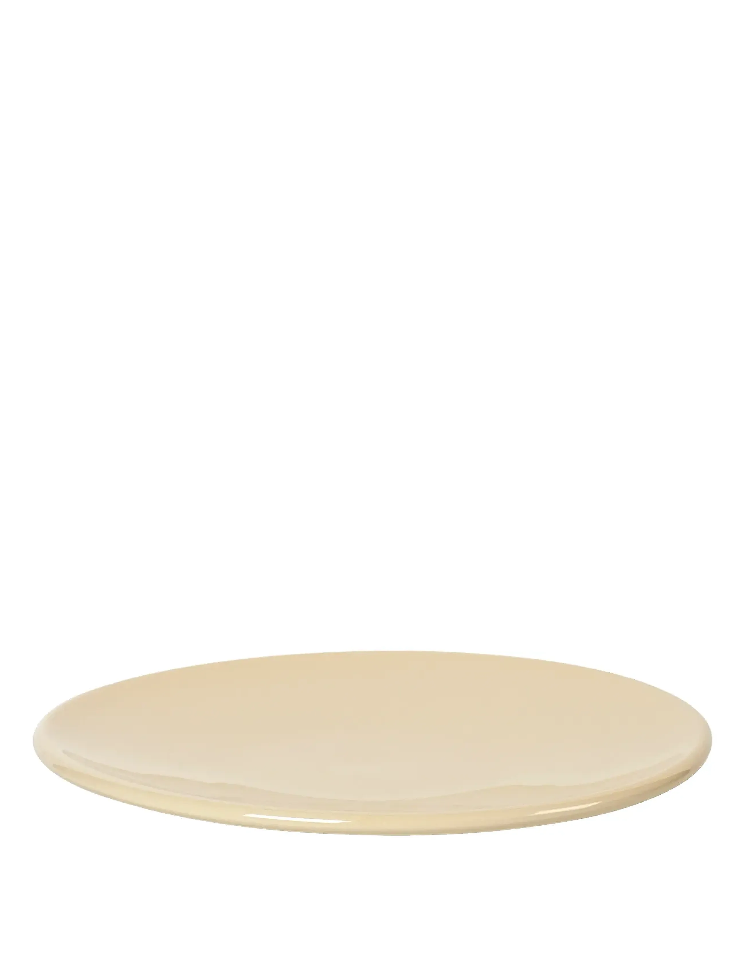 Broste Copenhagen Alfredo Serving Plate, Ø 30 cm, Plates, Beige - Dinner Homeware